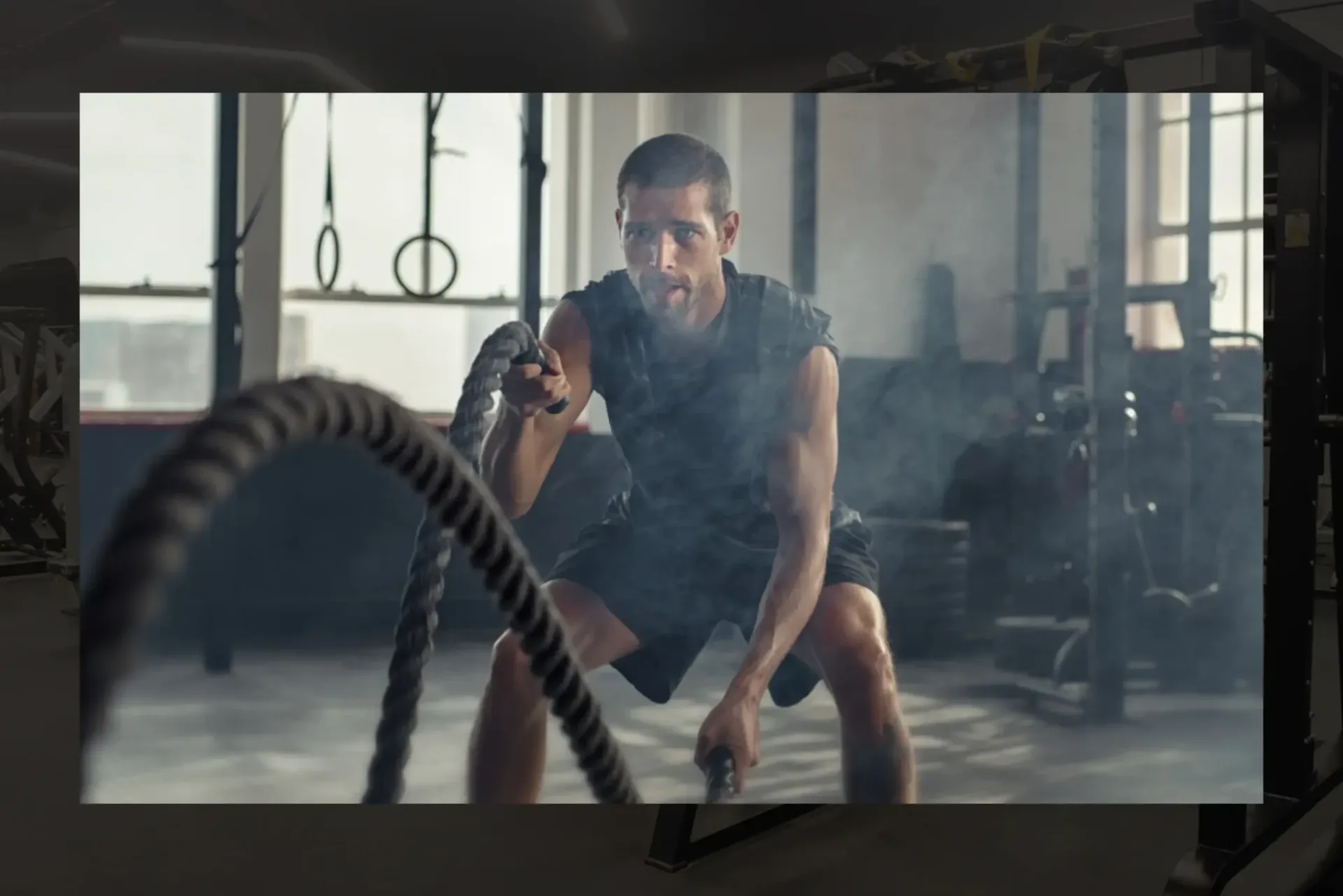 Athletes working out inside a CrossFit box in Madurai.